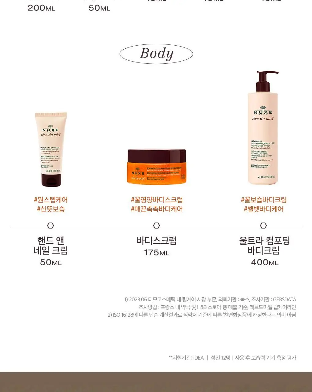 [선물추천] 눅스 레브드미엘 핸드 앤 네일 크림 50ml 더블 기획 상세페이지 13